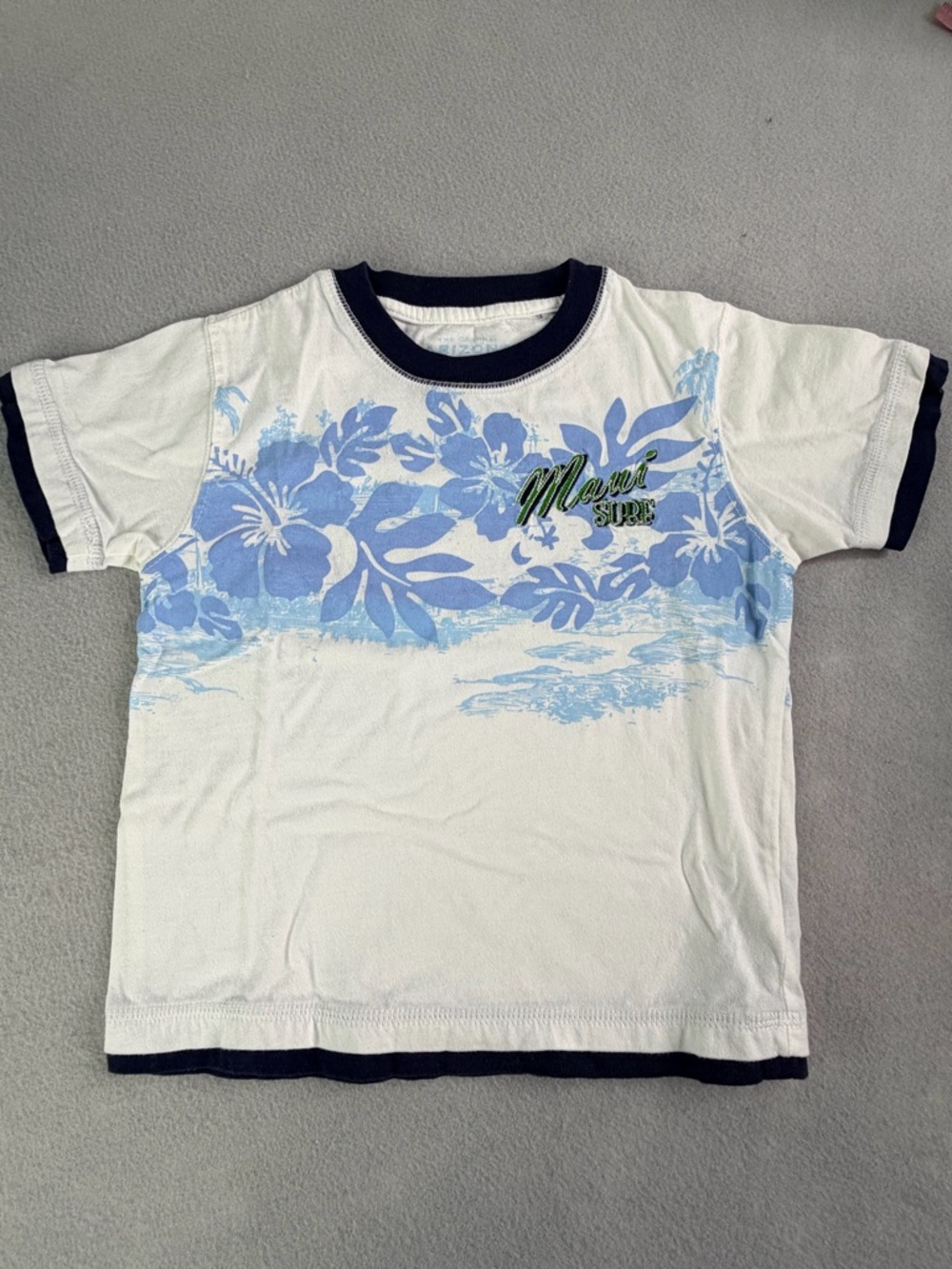 Arizona Boys Size Small Short Sleeve Shirt Hawaiian Graphic Tee